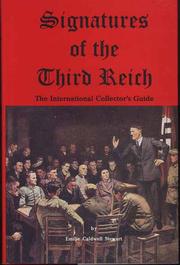 Cover of: Signatures of the Third Reich: The International Collector's Guide