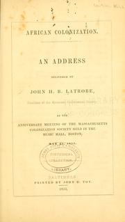 Cover of: African colonization. by Latrobe, John H. B.
