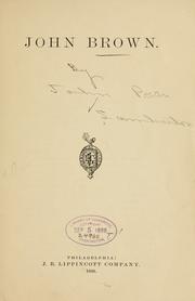 Cover of: John Brown. by John Porter 1839- Lamberton