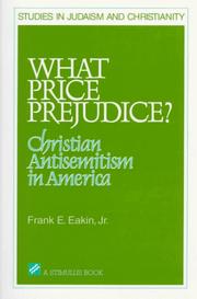 Cover of: What Price Prejudice? by Frank E. Eakin Jr.