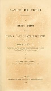 Cover of: Cathedra Petri by Greenwood, T.