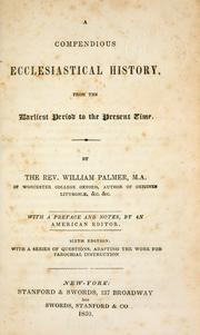 Cover of: A compendious ecclesiastical history from the earliest period to the present time