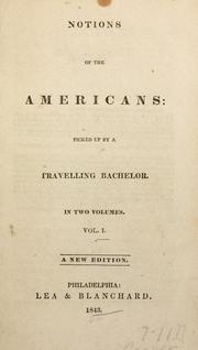 Cover of: Notions of the Americans by James Fenimore Cooper