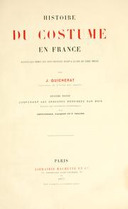 Cover of: Histoire du costume en France depuis les 18e si©Łec