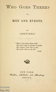 Cover of: Who goes there? or, Men and events by W. H. Bogart