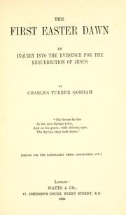 Cover of: The first Easter dawn by Charles T. Gorham