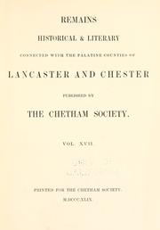 Cover of: Warrington in M.CCCC.LXV as described in a contemporary rent roll of the Legh family, in the possession of Thomas Legh, Esquire, of Lyme Park