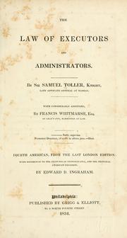 Cover of: The law of executors and administrators