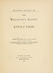 Cover of: The religious aspect of Evolution by McCosh, James, McCosh, James