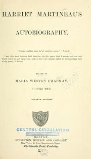Cover of: Harriet Martineau's autobiography ... by Harriet Martineau