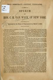 Cover of: True democracy--history vindicated. by Charles Henry Van Wyck