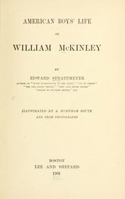 Cover of: American boys' life of William McKinley by Edward Stratemeyer