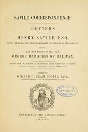 Savile correspondence by Henry Savile
