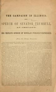 Cover of: The campaign in Illinois. by Trumbull, Lyman