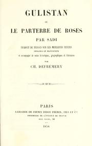 Cover of: Gulistan ou Le Parterre de roses. by Sa℗ʻd©Æ