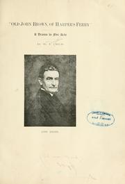 Cover of: "Old John Brown, of Harper's Ferry" by Price, William Thompson