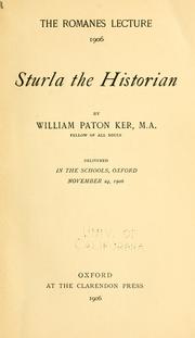 Cover of: Sturla the historian by William Paton Ker