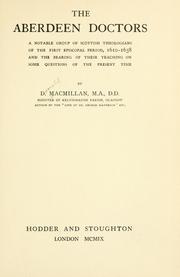 Cover of: The Aberdeen doctors by Macmillan, Donald
