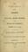 Cover of: The substance of the speech of the Right Hon. Henry Dundas, in the House of Commons, Tuesday, June 16, 1795, on opening the East India budget.