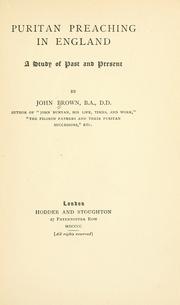 Cover of: Puritan preaching in England by John Brown, John Brown