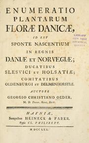 Cover of: Enumeratio plantarum florae Danicae by Oeder, Georg Christian