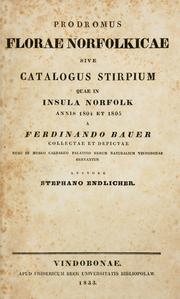 Cover of: Prodromus florae Norfolkicae by Stephan Friedrich Ladislaus Endlicher
