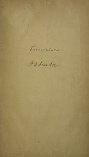 Cover of: Addenda, emendanda ad Floram Baicalensi-Dahuricam by Nicolaus Turczaninow