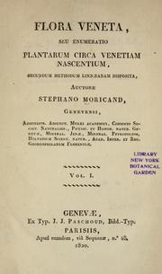 Cover of: Flora Veneta, seu Enumeratio plantarum circa Venetiam nascentium, secundum methodum Linn©Œanam disposita