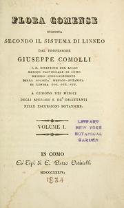 Cover of: Flora Comense: disposta secondo il sistema di Linneo