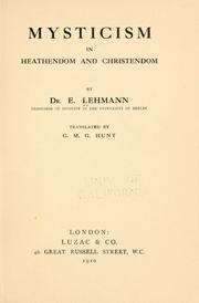 Mystik i hedenskab og kristendom by Edvard Lehmann