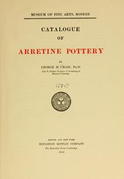 Cover of: Catalogue of Arretine pottery by Museum of Fine Arts, Boston., Museum of Fine Arts, Boston.