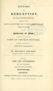 Cover of: History of redemption by Jonathan Edwards