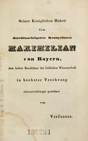 Cover of: Die Flora von Bayern by Adalbert Schnizlein