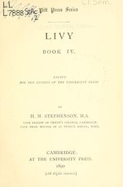 Cover of: Book 4. by Titus Livius
