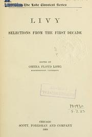 Cover of: Selections from the first decade.: Edited by Omera Floyd Long