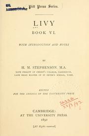 Cover of: Book 6. by Titus Livius