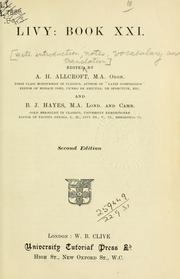 Cover of: Livy, Book 21. by Titus Livius