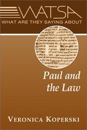 Cover of: What Are They Saying About Paul and the Law?