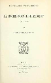 Cover of: Un philanthrope d'autrefois by Jacques Ferdinand-Dreyfus