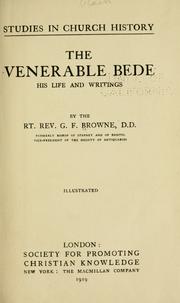 Cover of: The Venerable Bede by Forrest Browne