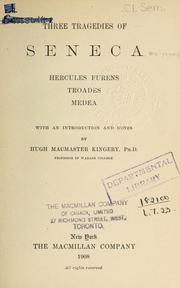 Cover of: Three tragedies by Seneca the Younger