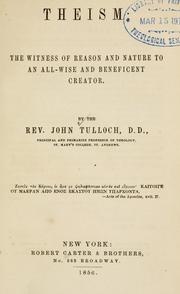 Cover of: Theism by Tulloch, John