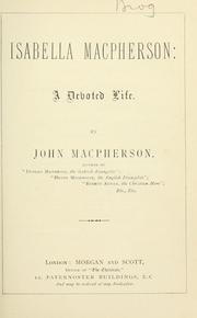 Cover of: Isabella Macpherson by John Macpherson of Dundee