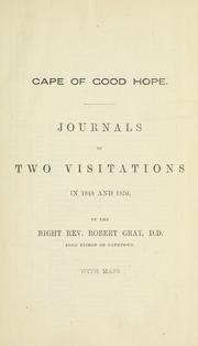 Cover of: Cape of Good Hope journals of two visitations: in 1848 and 1850