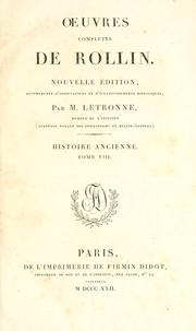 Cover of: OEuvres complètes by Charles Rollin