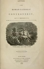 Cover of: Letters in the Roman Catholic controversy