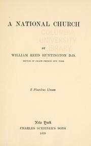Cover of: A national church by William Reed Huntington