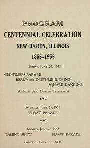 Cover of: New Baden centennial, 1855-1955. by Charlene Peters