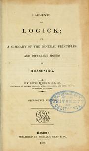 Cover of: Elements of logick by Levi Hedge