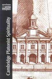 Cover of: Cambridge Platonist Spirituality (Classics of Western Spirituality) by 